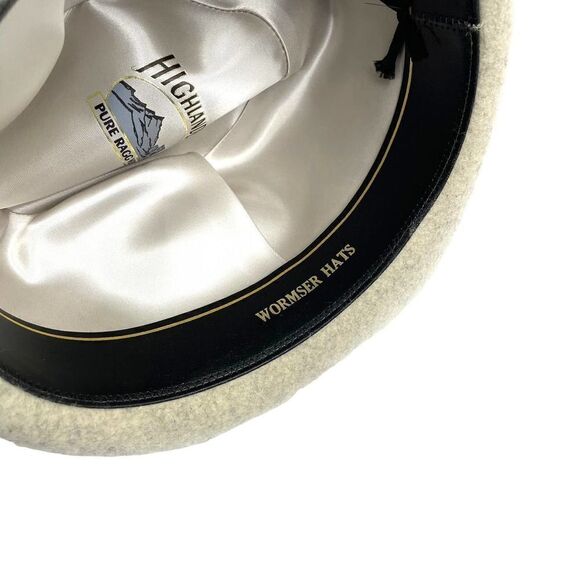 Wormser Hats‎ by Allyn st. George pure 100% wool fedora hat Sz M neutral - Picture 7 of 9